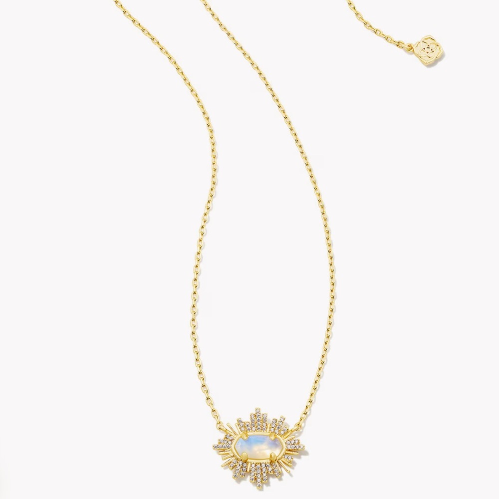 Kendra Scott Grayson Gold Earrings and Necklace set NWT - Picture 6 of 7